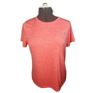 UNDER ARMOUR Shirt Women's Size Large Orange , Pit To Pit 21 In